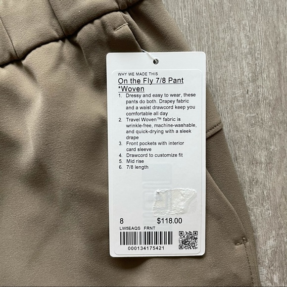 Lululemon On The Fly 7/8 Pant Woven - Frontier - Picture 3 of 5